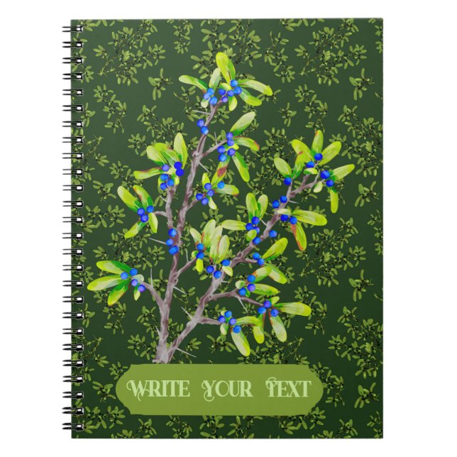 Blackthorn Green Binder Notebook (Front)