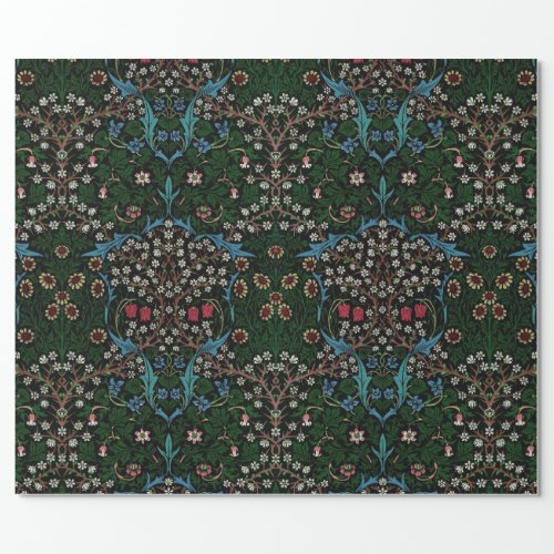 BLACKTHORN IN SUMMER GARDEN _ WILLIAM MORRIS WRAPPING PAPER