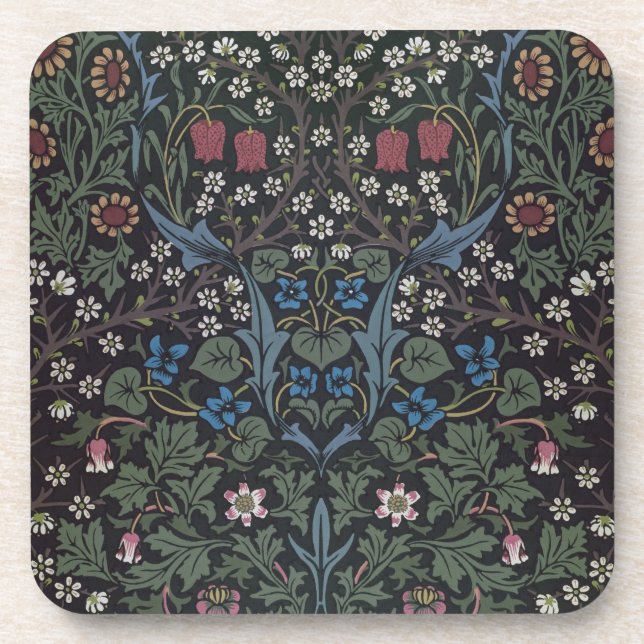 'Blackthorn' wallpaper design, 1892 Drink Coaster (Front)