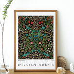 Blackthorn Wildflower Meadow William Morris Poster<br><div class="desc">A fine art poster with the pattern,  Blackthorn by the legendary British textile designer,  William Morris (1834-1896). A true gem from 1892,  this design encapsulates Morris's artistic brilliance,  showcasing lush greenery,  intricate vines,  and vibrant red and blue wildflowers.</div>