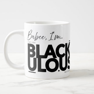 BLACKULO.US™ "Babee I'm..." – Founders Flex 🔥 Giant Coffee Mug