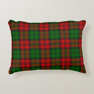 Blackwatch Campbell Tartan Red Green Plaid Accent Pillow