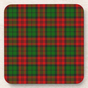 Blackwatch Campbell Tartan Red Green Plaid Beverage Coaster