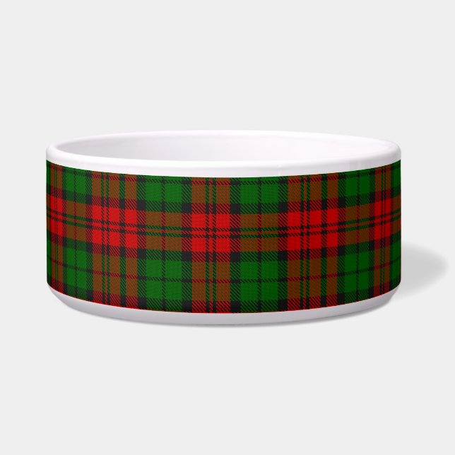 Blackwatch Campbell Tartan Red Green Plaid Bowl (Front)