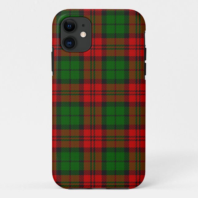 Blackwatch Campbell Tartan Red Green Plaid Case-Mate iPhone Case (Back)