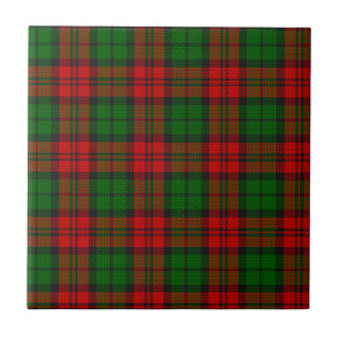 Blackwatch Campbell Tartan Red Green Plaid Ceramic Tile