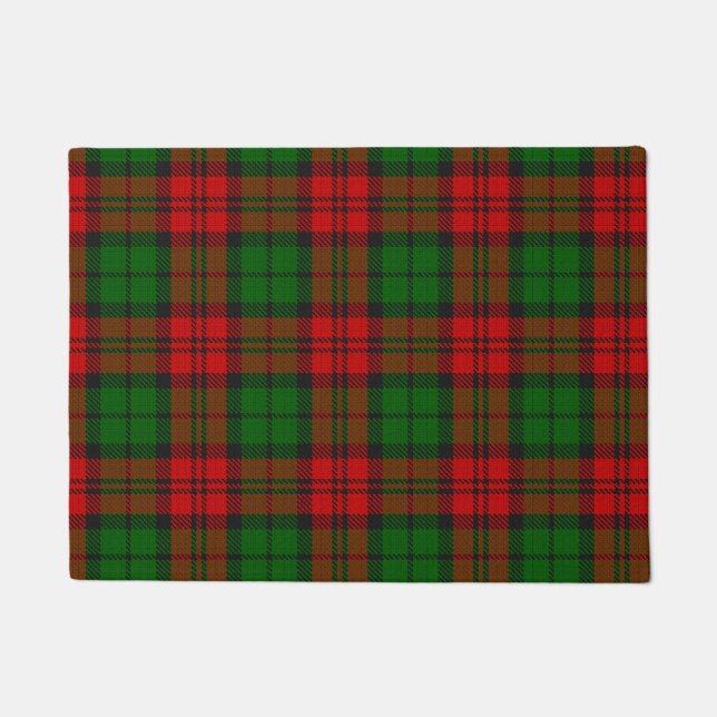 Blackwatch Campbell Tartan Red Green Plaid Doormat (Front)