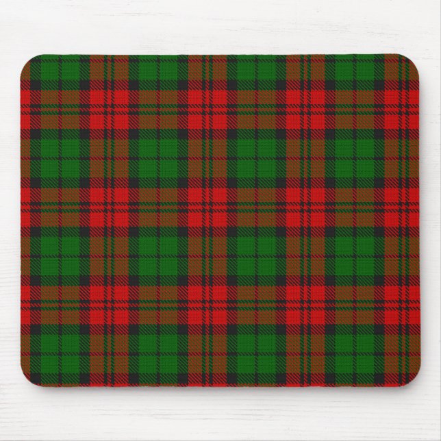 Blackwatch Campbell Tartan Red Green Plaid Mouse Pad (Front)