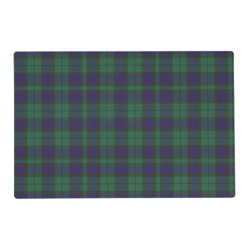 Blackwatch Plaid Double Sided Print Placemat