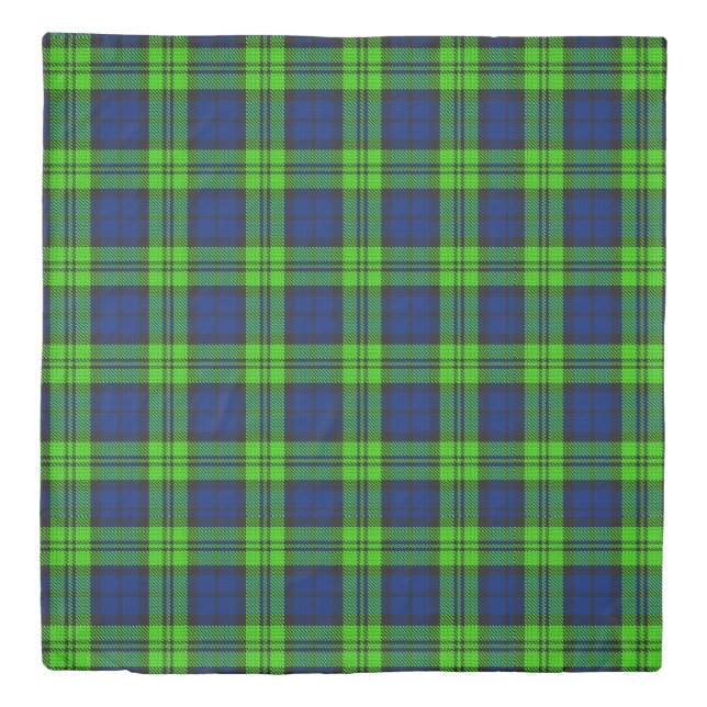 Blackwatch Plaid Tartan Duvet Cover (Front)