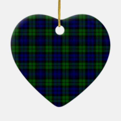 Blackwatch tartan Campbell clan Ceramic Ornament