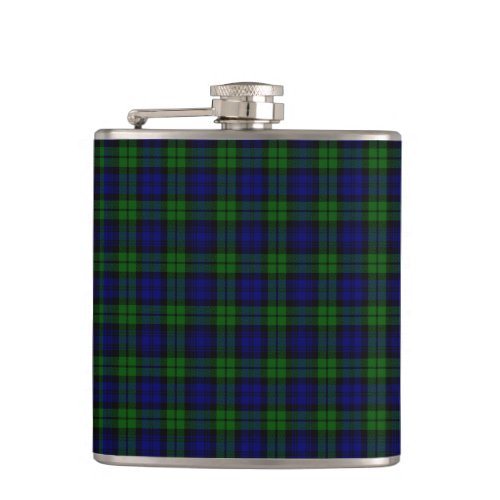 Blackwatch tartan Campbell clan Hip Flask