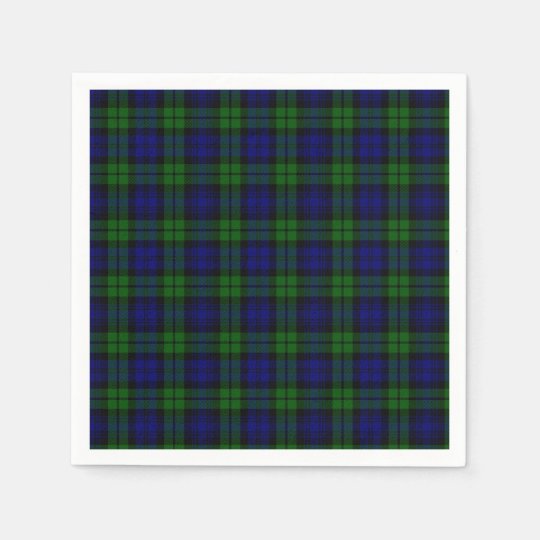 Blackwatch tartan Campbell clan Napkin | Zazzle.com