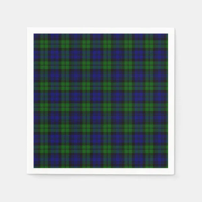 Blackwatch Tartan Campbell Clan Napkins 