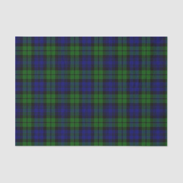 Blackwatch Tartan Campbell Clan Tissue Paper (Front)
