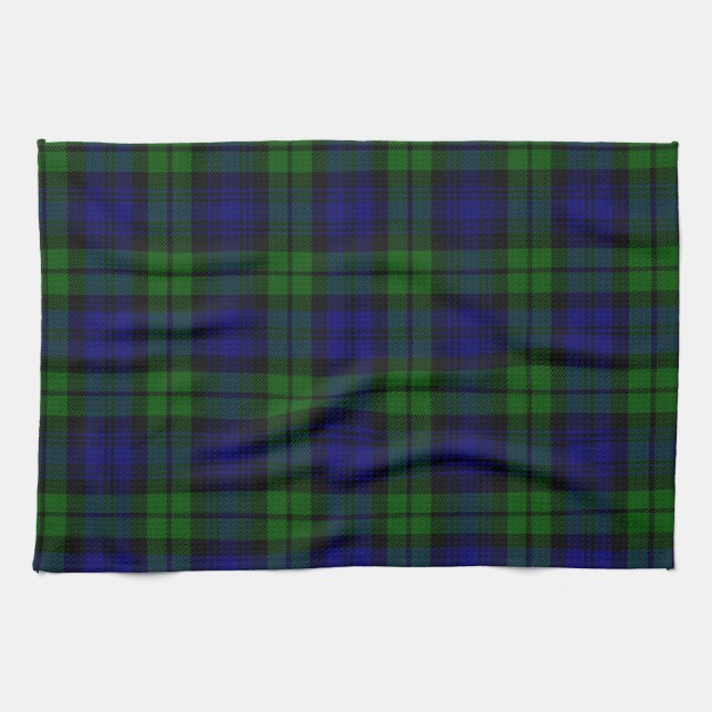Blackwatch tartan Campbell clan Towel (Horizontal)