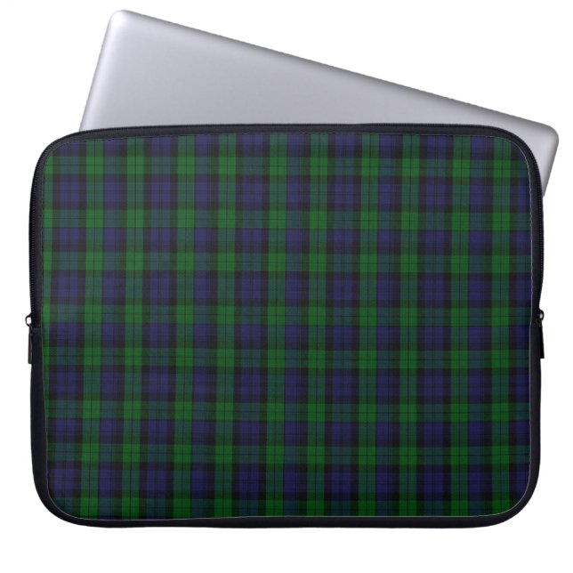Blackwatch Tartan Laptop Sleeve (Front)