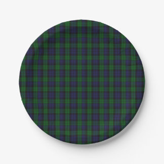 Blackwatch Tartan Paper Plates