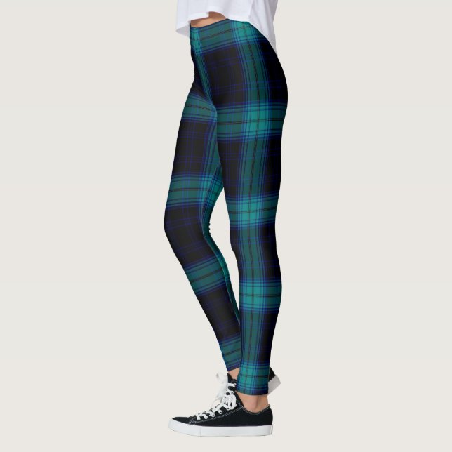 Blackwatch Tartan Plaid Leggings (Left)