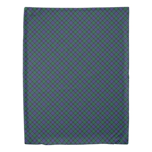 Blackwatch Tartan Royal Scottish Plaid Pattern Duvet Cover (Front)