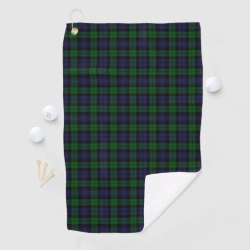 Blackwatch Tartan Royal Scottish Plaid Pattern Golf Towel