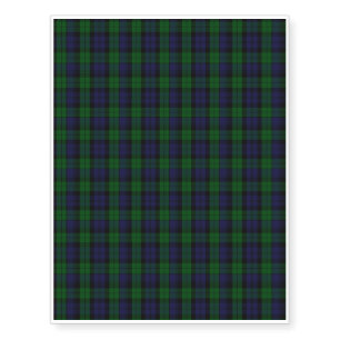 Blackwatch Tartan Temporary Tattoos