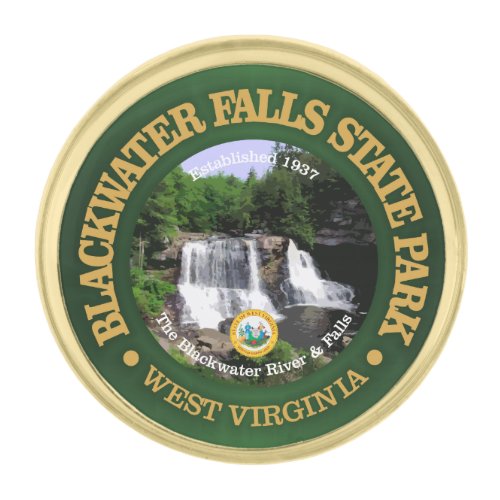 Blackwater Falls SP Gold Finish Lapel Pin