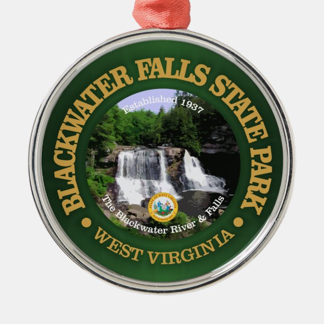 Blackwater Falls SP Metal Ornament (Front)