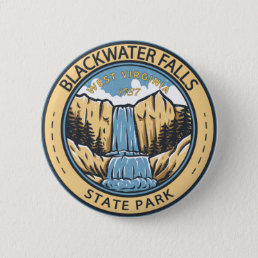 Blackwater Falls State Park West Virginia Badge Button