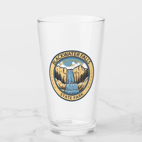 Blackwater Falls State Park West Virginia Badge Glass