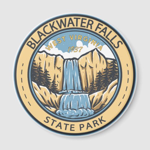 Blackwater Falls State Park West Virginia Badge Magnet