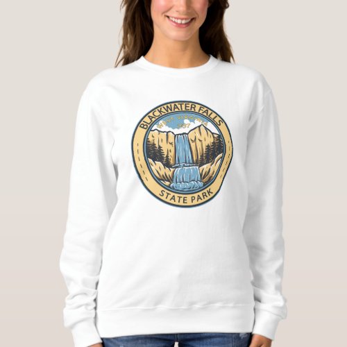 Blackwater Falls State Park West Virginia Badge Sweatshirt
