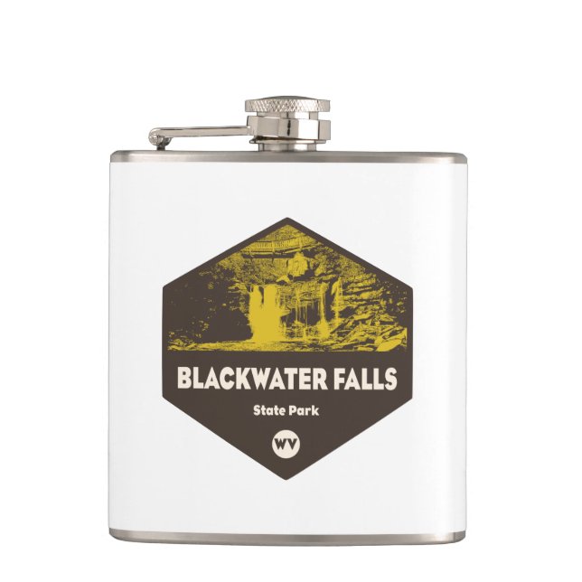 Blackwater Falls State Park West Virginia Flask (Front)