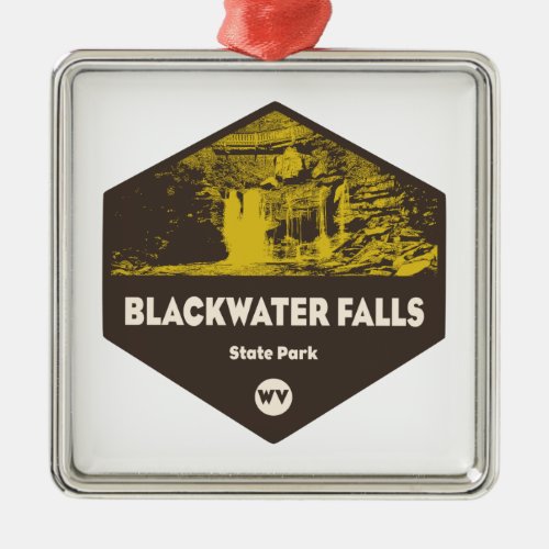 Blackwater Falls State Park West Virginia Metal Ornament