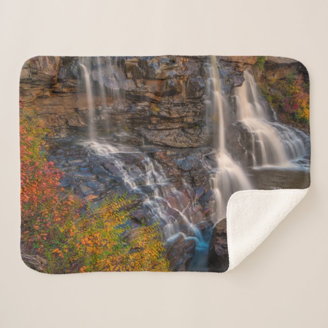 Blackwater Falls State Park | West Virginia Sherpa Blanket (Front (Horizontal))