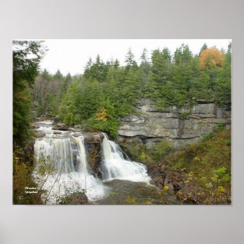 Blackwater Falls Waterfall Poster