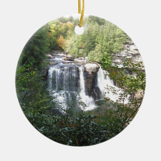 Blackwater Falls, West Virginia Ceramic Ornament (Front)