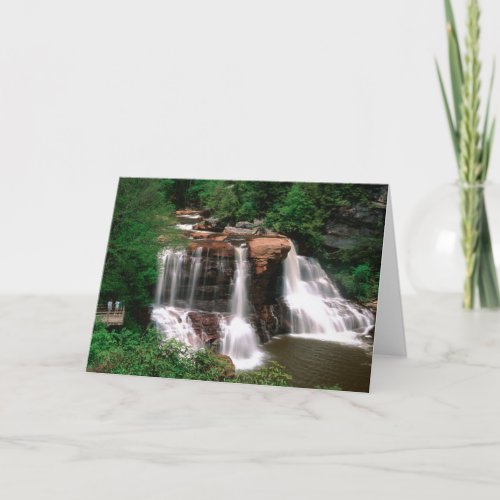 Blackwater Falls West Virginia scenic Card