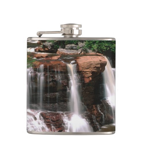 Blackwater Falls West Virginia scenic Hip Flask