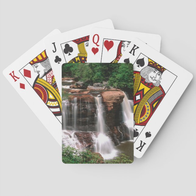 Blackwater Falls, West Virginia, scenic, Poker Cards (Back)