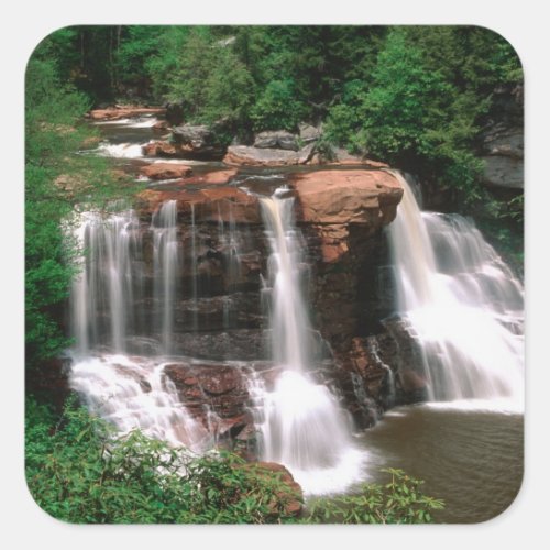 Blackwater Falls West Virginia scenic Square Sticker