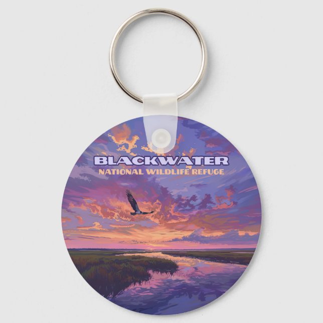 Blackwater National Wildlife Refuge Park Maryland  Keychain (Front)