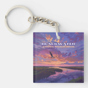 Blackwater National Wildlife Refuge Park Maryland Keychain