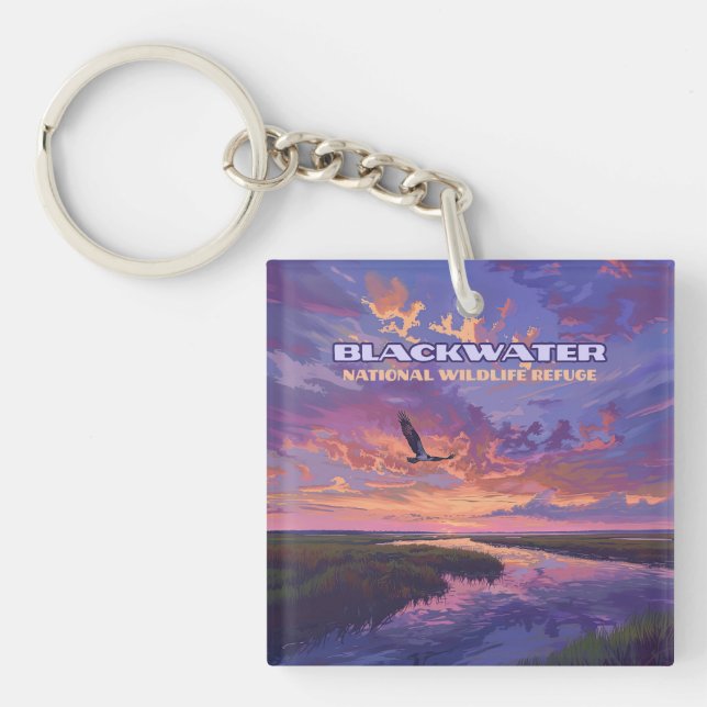 Blackwater National Wildlife Refuge Park Maryland  Keychain (Front)
