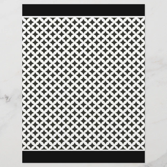 BlackWhitePolkaDots Flyer Zazzle