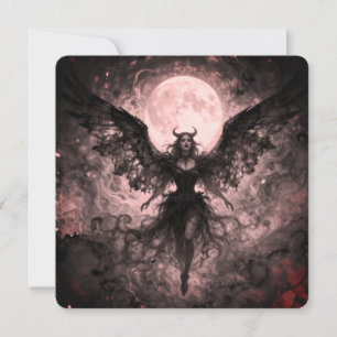 Blackwing Moon - AI Fantasy Digital Art Print