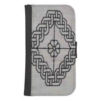 Blackwork Embroidery Wallet Case