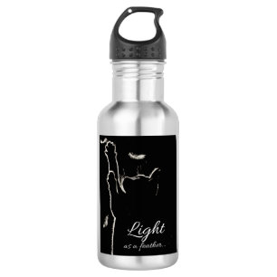 Blacky cat stainless steel water bottle