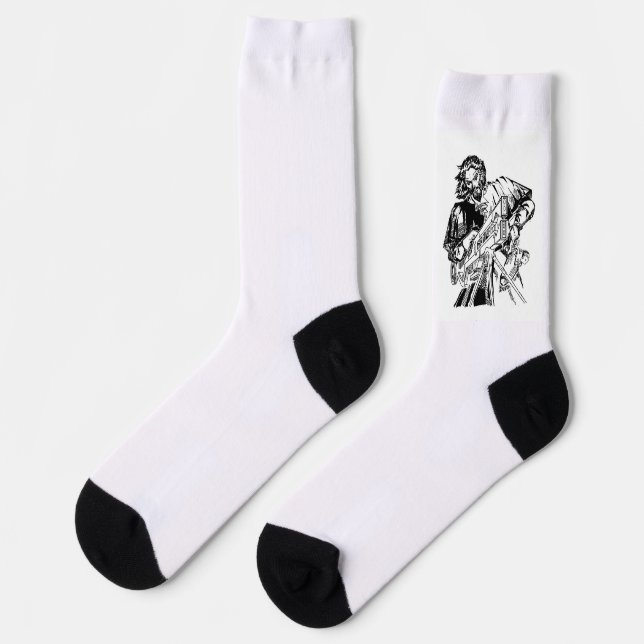 Blacky Moth Socks (Left)
