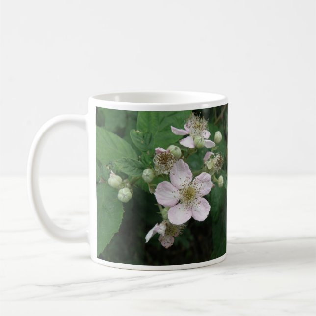 Blaclberry Flowers Mug (Left)